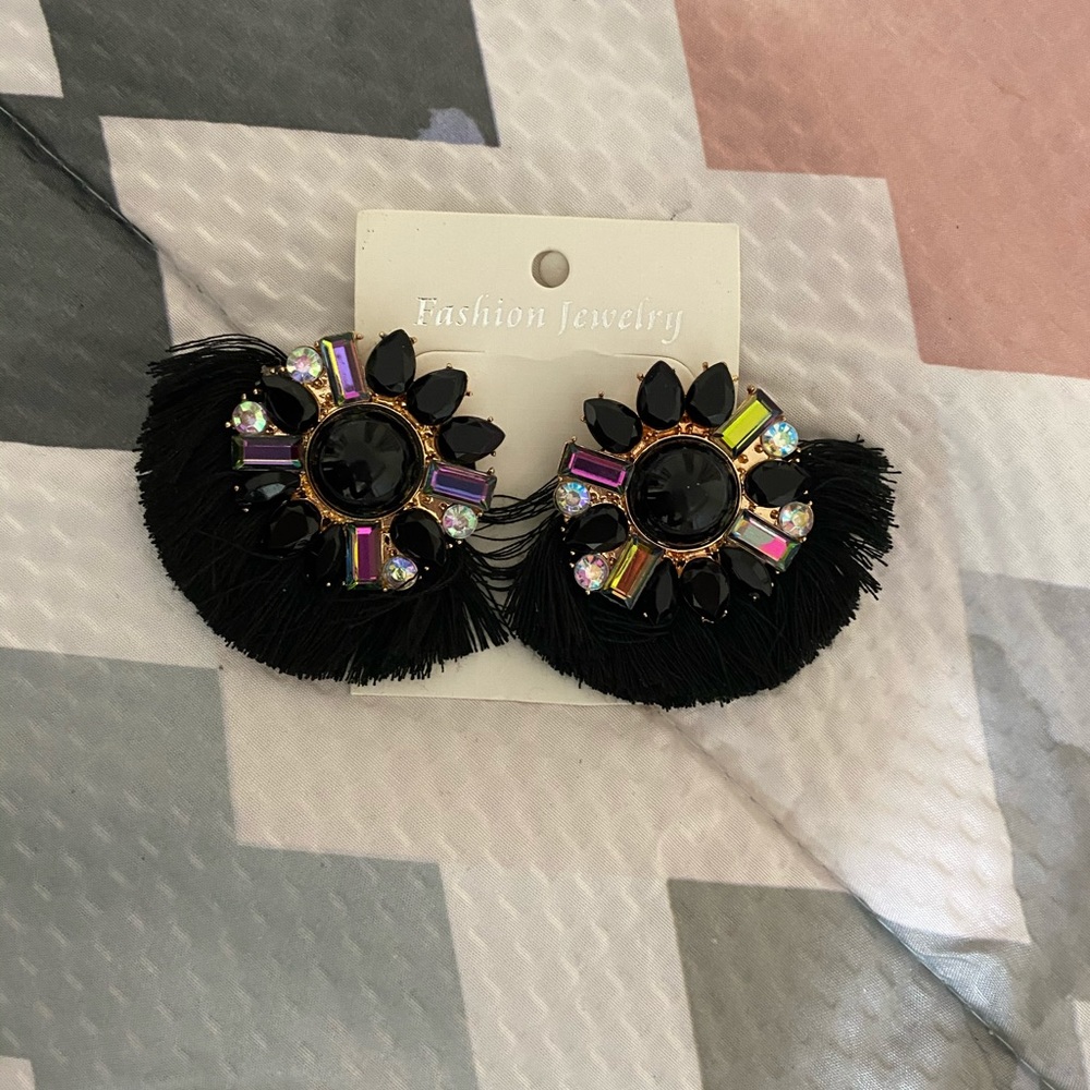 Black earrings